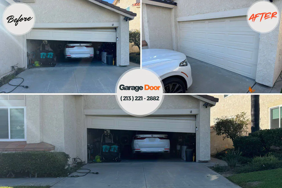 Before and after: garage door repair Man, WV